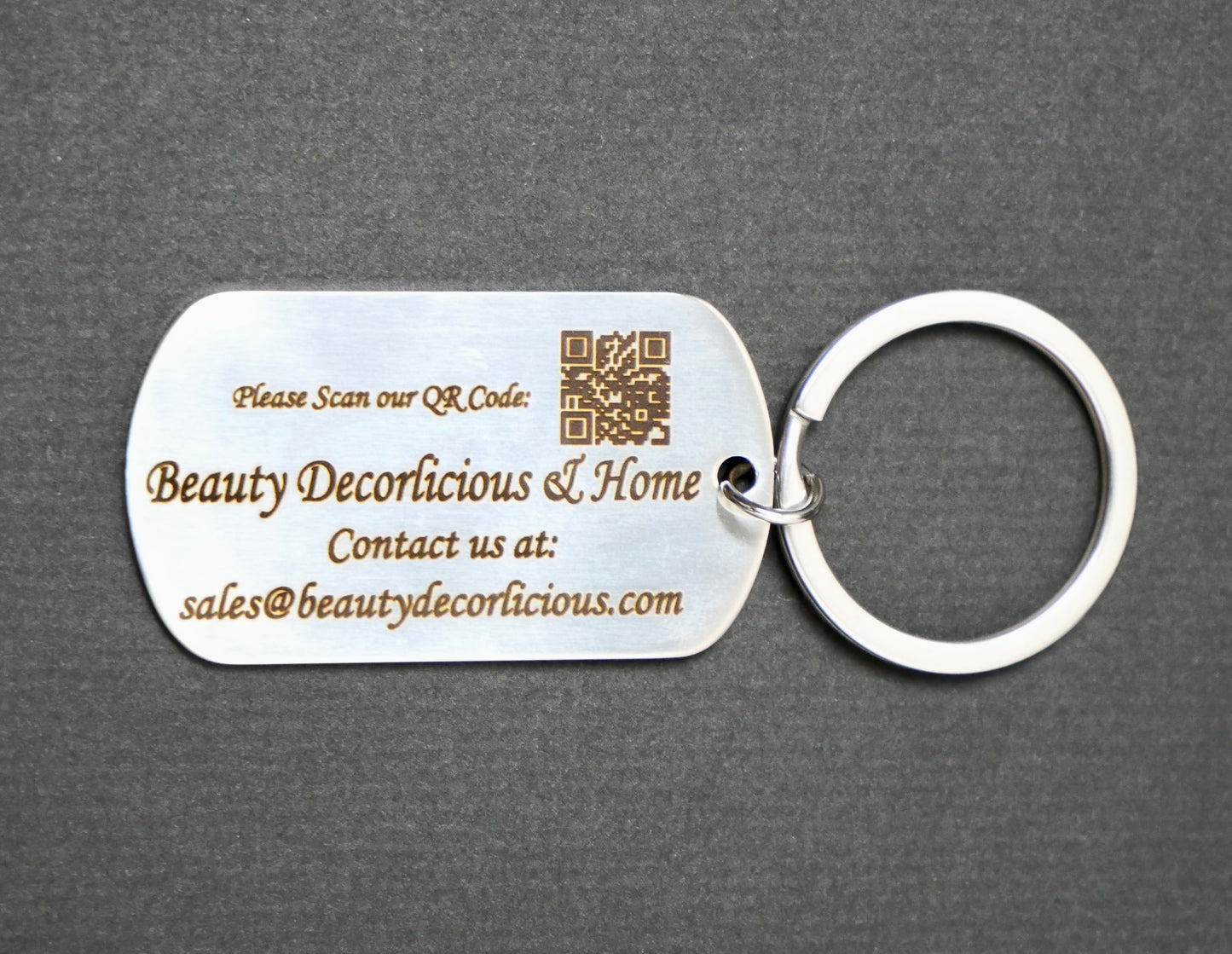 Metal Keychain Rectangle