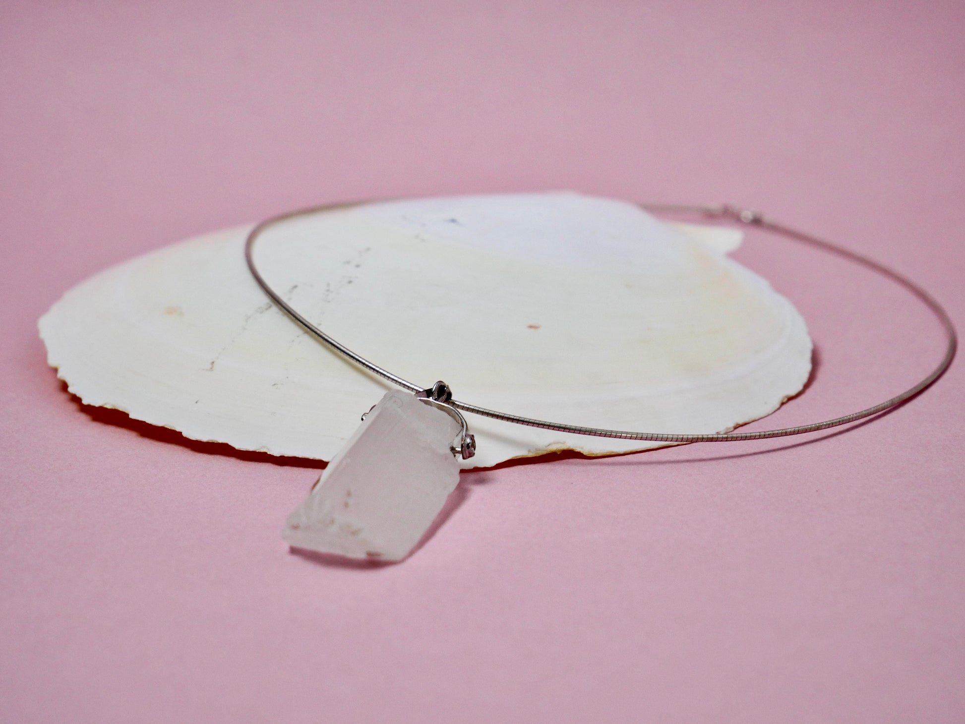 18" Necklace Satin Spar Gemstone