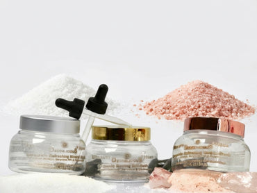Organic relaxing mineral soak and triple salt sleep bath with Epsom, Dead Sea, and Pink Himalayan salts, handcrafted locally in McKinney Texas.