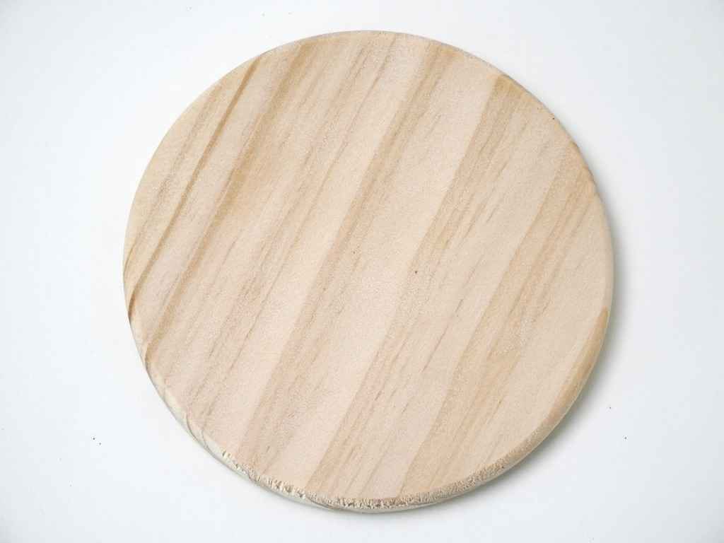 Blank Round Wood Coaster_t