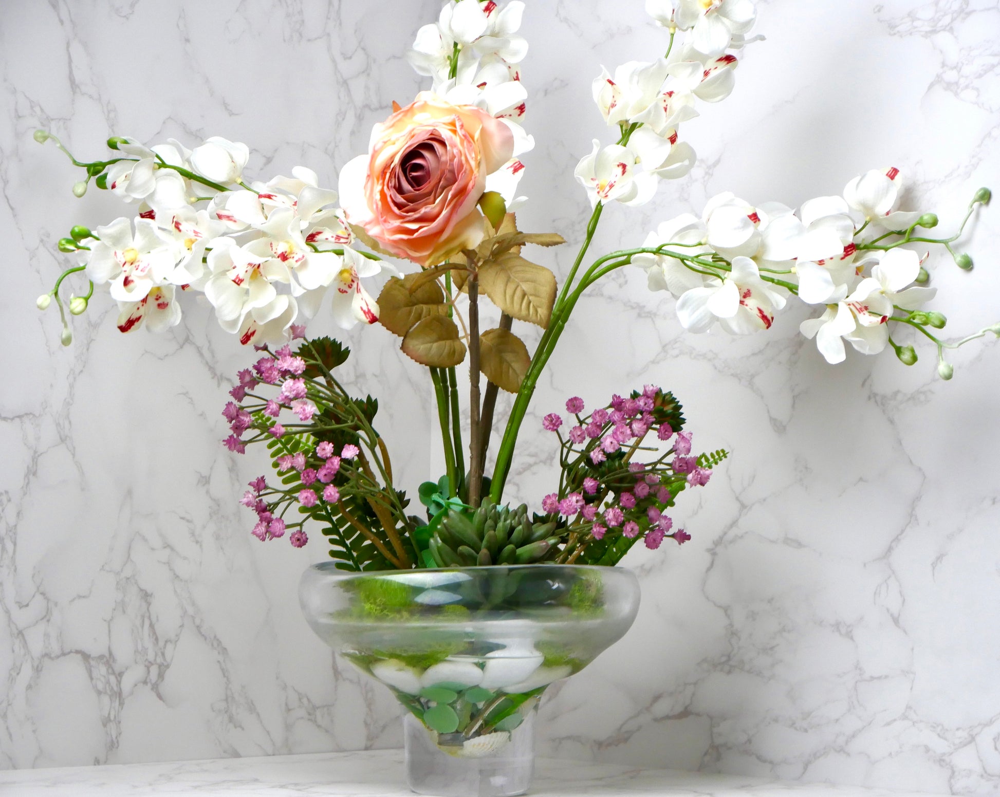 Rose des Sables - Faux-Flowers Center Pieces