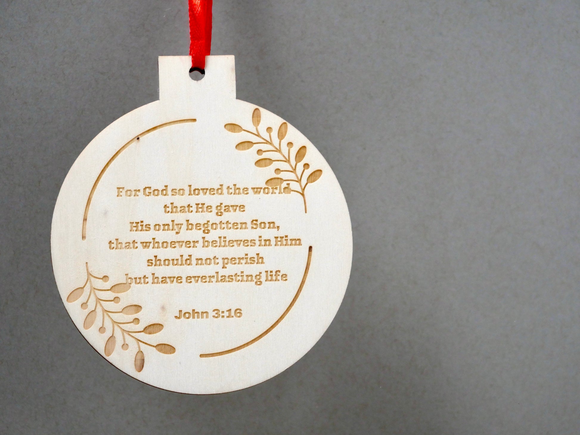 Wood Round Ornament