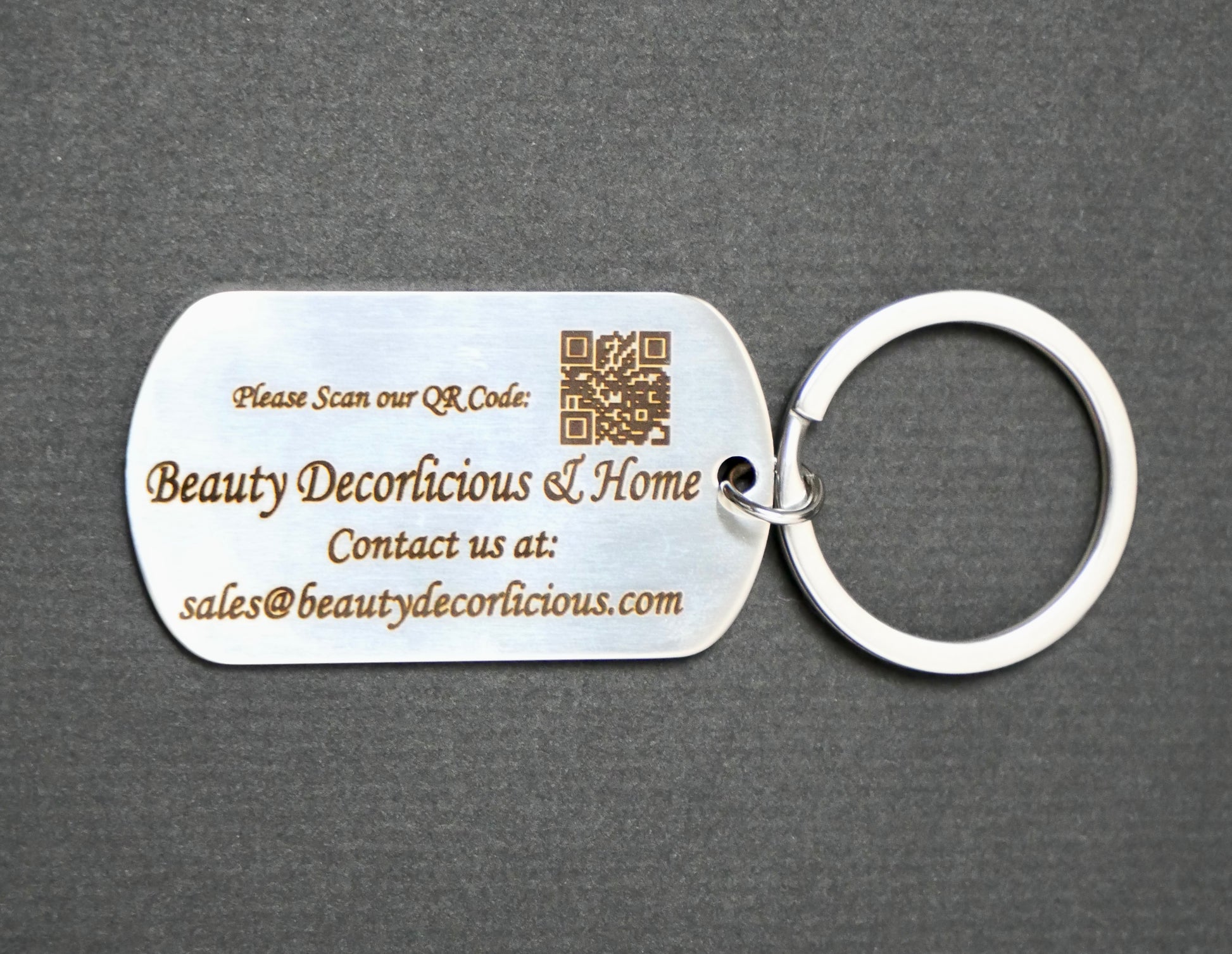 Metal Keychain Rectangle