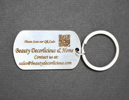 Metal Keychain Rectangle